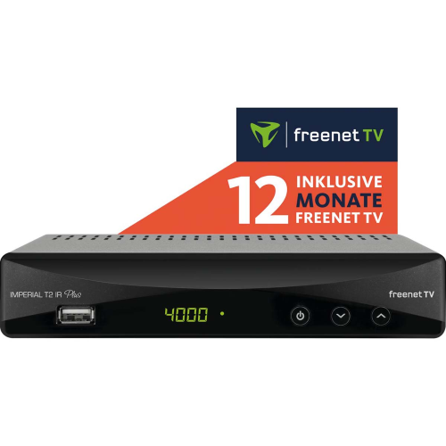 T2 IR più ricevitore DVB-T2 (incl. 12 mesi di freenet TV)