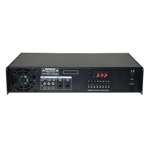 AMPLIFICATORE PA ALTA POTENZA 160w 220v 70/100v 4/8/16ohm 5 ZONE - 2IN AUX - 3IN MIC