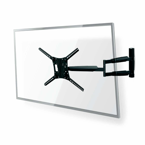 Supporto da parete per TV Full Motion | 13 - 86 " | Peso massimo supportato dello schermo: 60 kg | inclinabile | Ruotabile | Distanza minima dal muro: 70 mm | Distanza massima dal muro: 1020 mm | 3 Punt(i) Pivot | ABS / Acciaio | Nero