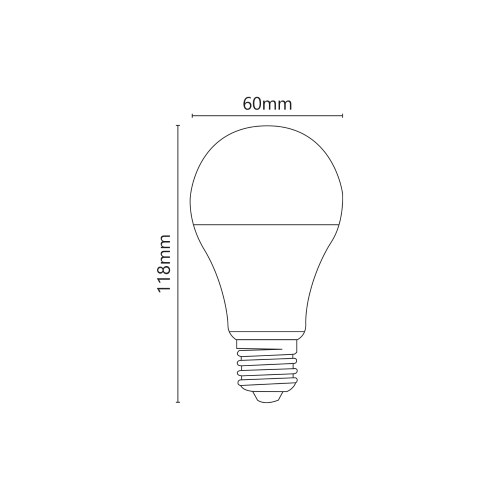LAMPADINA CLASSICA LED 9-30V 10W 1000LM 4000K E27