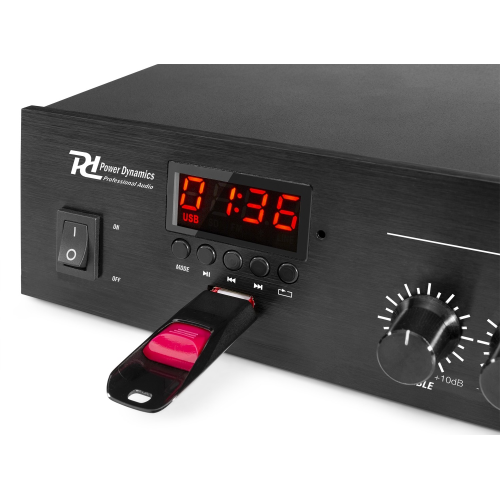 AMPLIFICATORE PA ALTA POTENZA 45w 220v 100V / 4-16ohm  con USB- BLUETOOTH