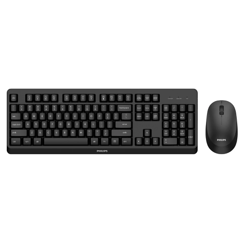 KIT WIRELESS TASTIERA MULTIMEDIALE + MOUSE ERGONOMICO - COLORE NERO 