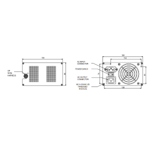 ALIMENTATORE 350W ATX INDUSTRIALE MULTITENSIONE REFURBISHED