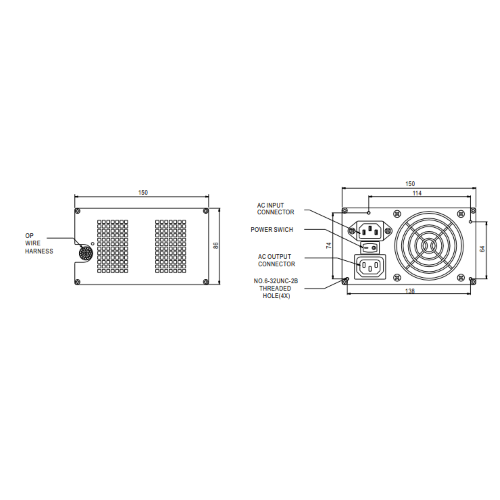 ALIMENTATORE 350W ATX INDUSTRIALE MULTITENSIONE REFURBISHED