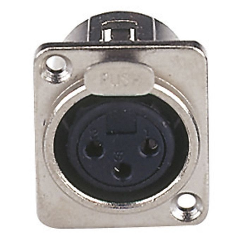 Connettore XLR 3-Pin Femmina Argento