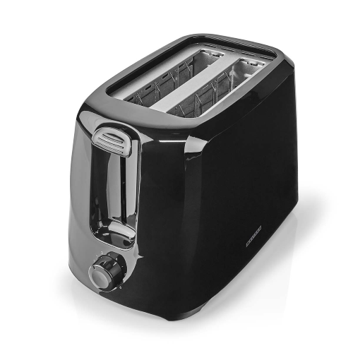 Tostapane | 2 fessure | 700 W | 6 livelli di doratura | Vassoio raccogli briciole rimovibile | Funzione di annullamento | Nero