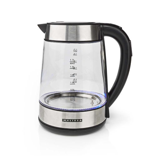 Bollitore elettrico digitale | 1,7 l | 2200 W | Vetro | 50/70/80/90/100 °C Preimpostazioni | Base piroettante a 360° | Elemento riscaldante a scomparsa | Regolatore Strix® | Funzione Keep-warm | Protezione anti-secchezza