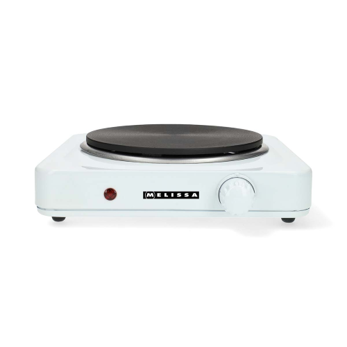 Piastra elettrica | 1500 W | Ø 18,5 cm | 6 impostazioni di calore | Piedini antiscivolo | Bianco