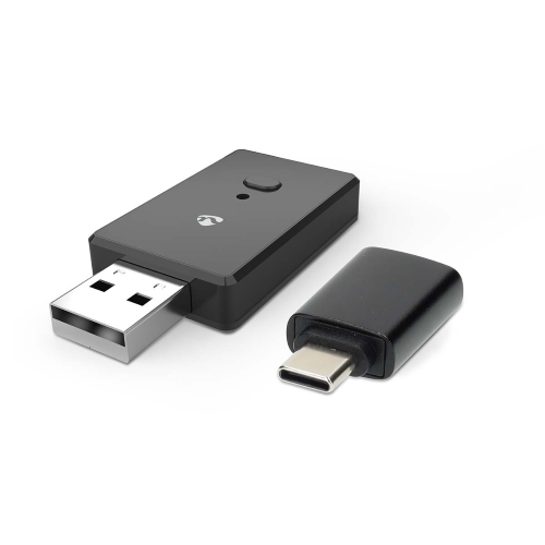 Adattatore Audio per Auto senza fili | Android Auto / Apple Carplay | Uscita collegamento: 1x USB-A | AAC / SBC | Nero