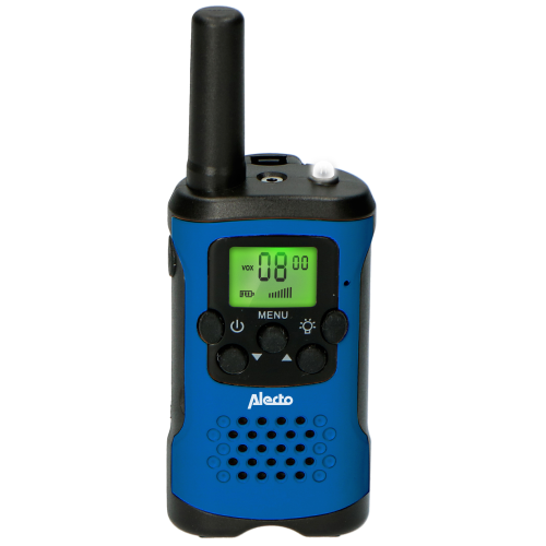 Set di due radio bidirezionali con portata fino a 7 chilometri Blu / Nero
