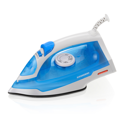 Ferro da stiro a vapore con rivestimento antiaderente 2000W Bianco / Blu