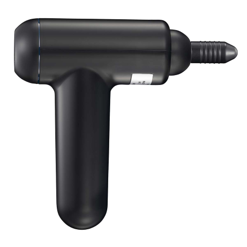 Pistola per massaggio ricaricabile con LED 4 teste Nero
