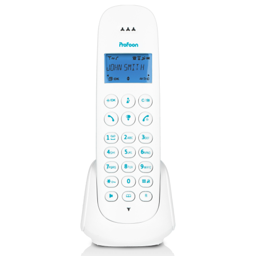 Telefono cordless con 1 ricevitore Blu
