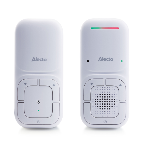 Baby monitor audio Full Eco moderno con qualità audio DECT cristallina e lunga autonomia in standby - Bianco