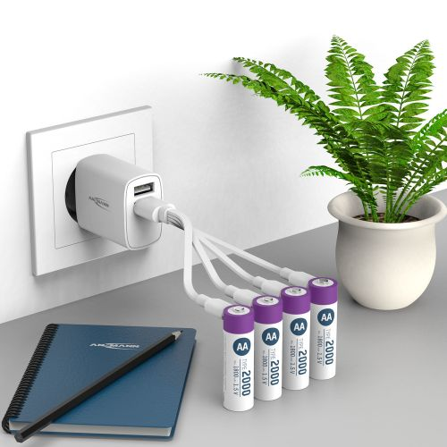 BATTERIA RICARICABILE LITIO TIPO STILO AA 2000mAh 