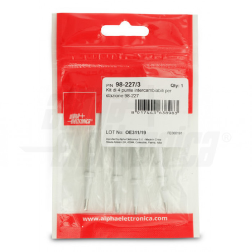 PUNTE DI RICAMBIO PER SALDATORE KIT 4pz 
