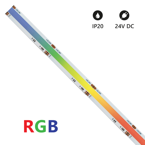 STRISCIA LED COB 5mt IP20 rgb 24V 15W/m