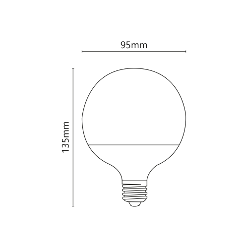 Globo G95 LED 230V 18W 1570LM 3000K E27
