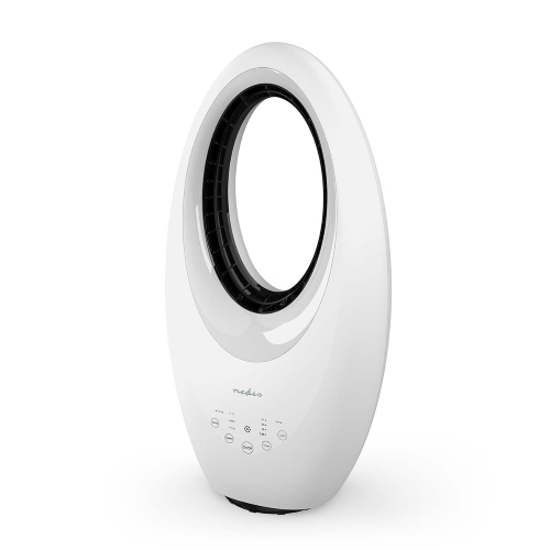 Ventilatore senza pale | Alimentazione da rete | 50 W | Oscillazione | Telecomando | Timer di spegnimento: 7.5 h | Impostazione a 3 velocità | Bianco