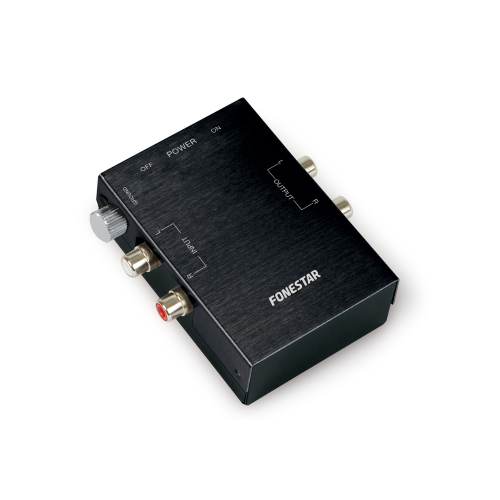 PREAMPLIFICATORE STEREO PER GIRADISCHI ALIMENTATO A BATTERIA PHONO 