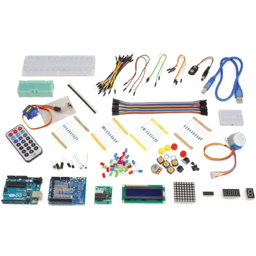 ARDUINO ORIGINALE + COMPONENTI PER ESPERIMENTI + LIBRO l’ABC DI ARDUINO