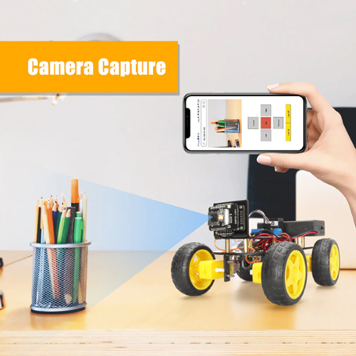 ROBOT CAR 4WD WIFI CON TELECAMERA ESP32-CAM - KIT