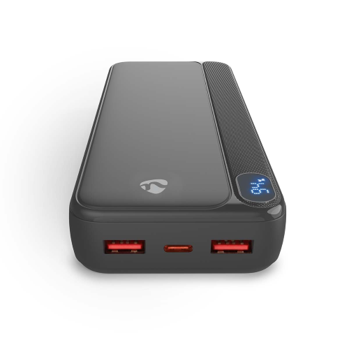 Power Bank | 20000 mAh | 1.5 / 1.67 / 2.0 / 2.22 / 3.0 A | Numero di uscite: 3 | Connessione in uscita: 1x USB-C™ / 2x USB-A | Connessione di ingresso: 1x USB-C™ | PD3.0 20W | Lithium-Polymer | Schermo