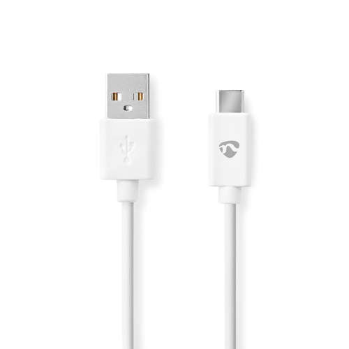Cavo USB | USB 2.0 | USB-A Maschio | USB-C™ Maschio | 60 W | 480 Mbps | Placcato nickel | 3.00 m | Tondo | PVC | Bianco | Scatola