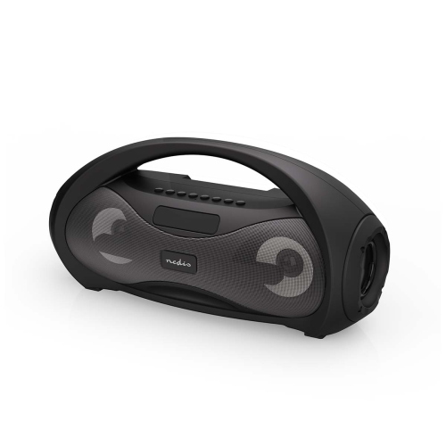Bluetooth® Party Boombox | 420 min | 2.0 | 24 W | Riproduzione multimediale: AUX / Micro SD / USB | Maniglia | Luci da festa | Nero