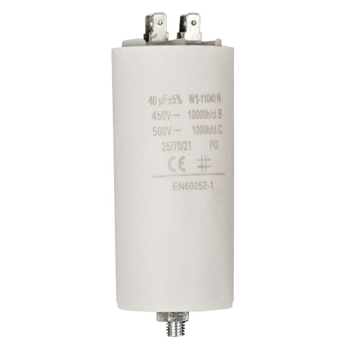 Condensatore | 40 uF | 450 V | Faston | 1 pz.